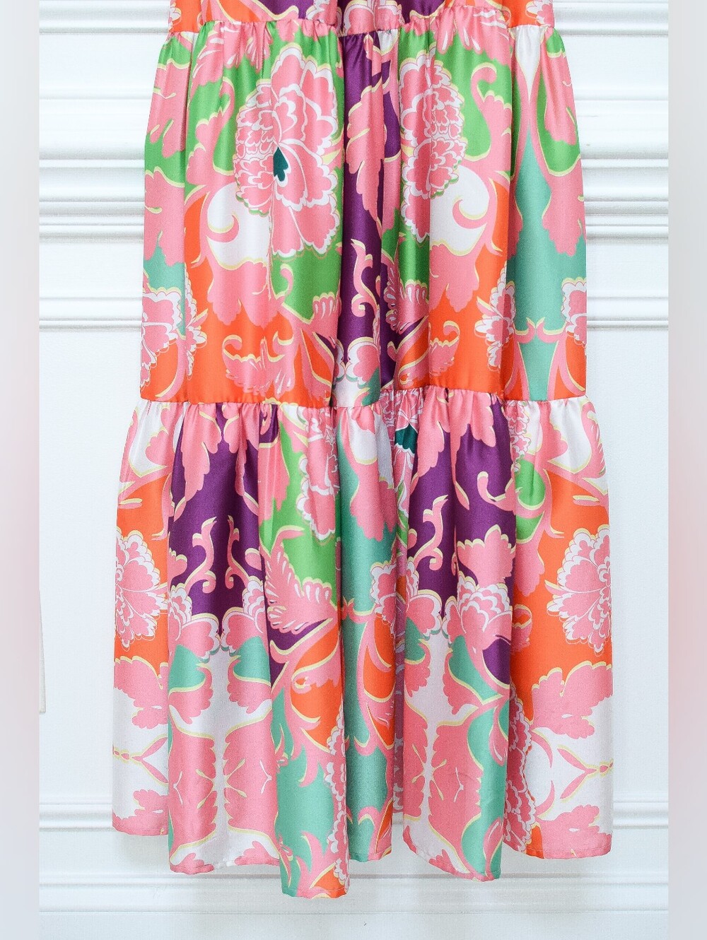 Anthropologie Delfi Collective Sebastienne Cut Out Floral Maxi Dress Size S Boho - Picture 7 of 13